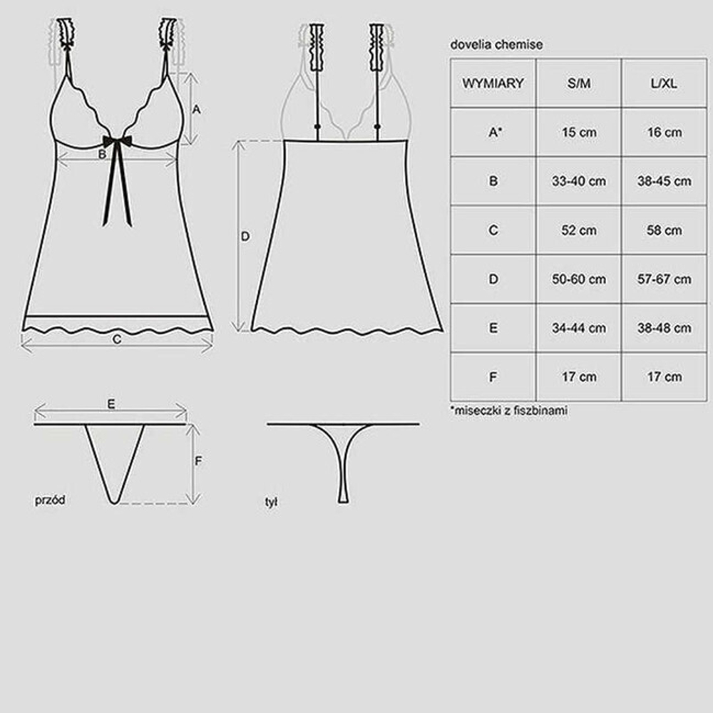 Графитовая сорочка с розовым кружевом Dovelia Chemise (46-48) (Цвет: серый, розовый)