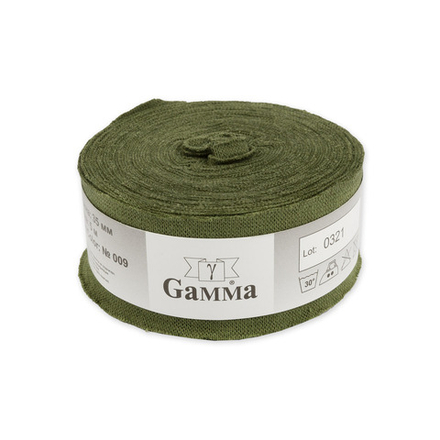Бейка трикотажная "Gamma", 35мм, цв.009, 95% хлопок, 5% эластан