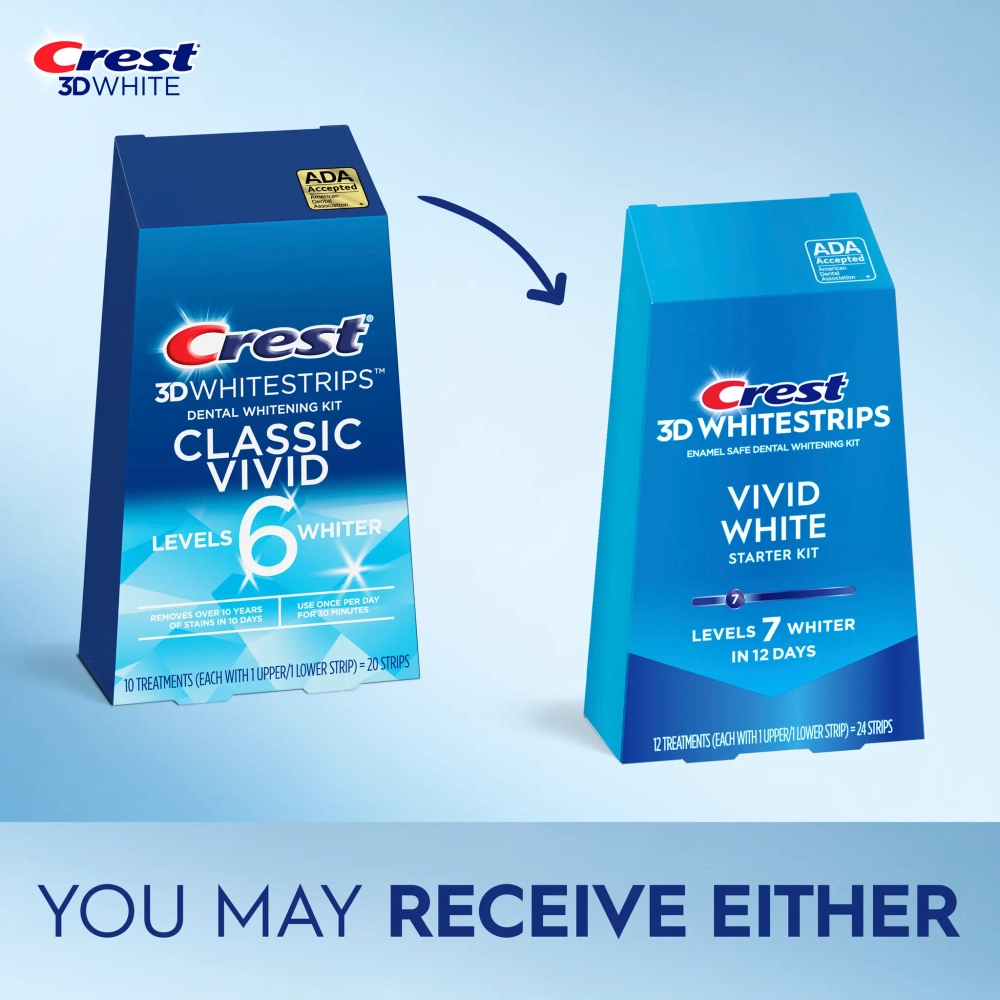 Отбеливающие полоски для зубов Crest 3D Whitestrips Vivid White
