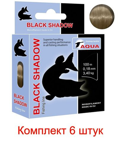 леска рыболовная Black Shadow 0,20mm 100m ( 6 штук )
