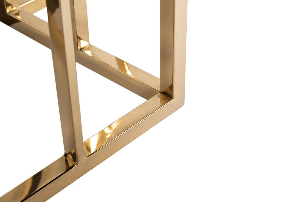 13RXC3102-GOLD Консоль стекло черн./золото 120*40*78см
