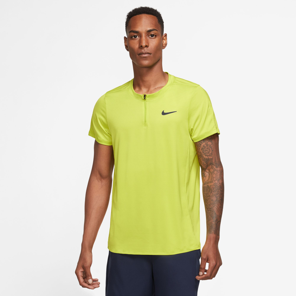 Мужское теннисное поло Nike Dri-Fit Advantage Court Polo Men - Lime