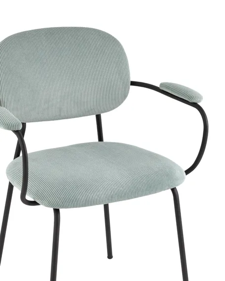 Стул Brant серо-голубой вельвет