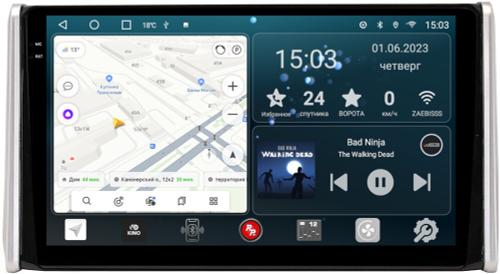 Магнитола для Toyota RAV4 50 2019-2024+ (рынок РФ и ОАЭ) - RedPower 117 Android 10, Быстрая, QLED+2K, CarPlay, SIM-слот
