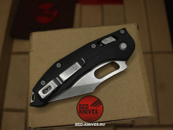 Нож Microtech Stitch Ram-Lok PS V.2025 - рукоять черный G10, клинок серый, PS заточка