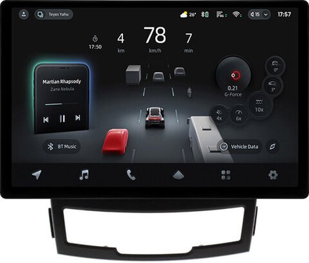 Магнитола для SsangYong Actyon 2 2011-2013 - Teyes CC4-PRO монитор 13" 2K QLED на Android 13, Snapdragon 778G, 8+128, AI, CarPlay, DSP, 4G SIM-слот