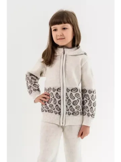 Кофта вязаная с капюшоном