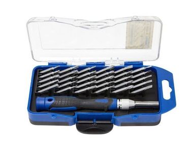 Отвертка-битодержатель телескопическая с комплектом бит, 31пр.в пластиковом футляре Partner PA-AX23031B