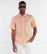 Льняная рубашка BOSS BLACK - оранжевый(50515157)