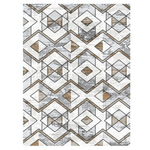 Коврик комнатный с бахромой на резиновой подложке ZALEL 80*150 O-22135