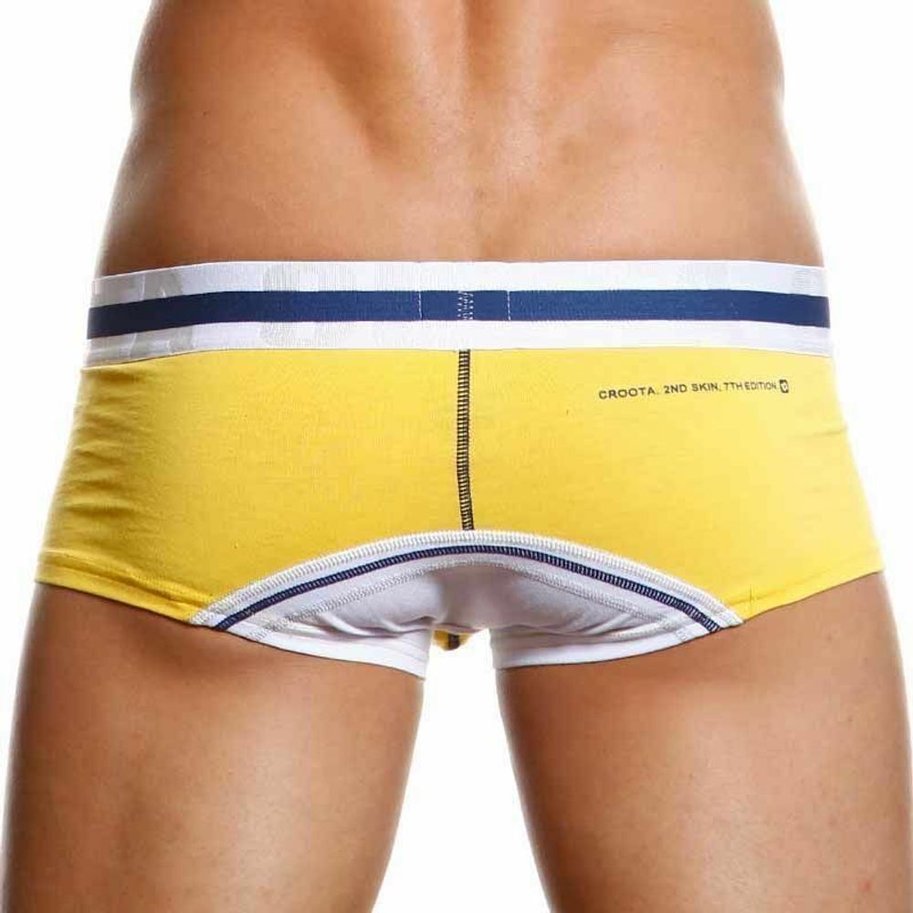 Мужские трусы боксеры желтые Croota Midpoint Hipster Yellow CR00048