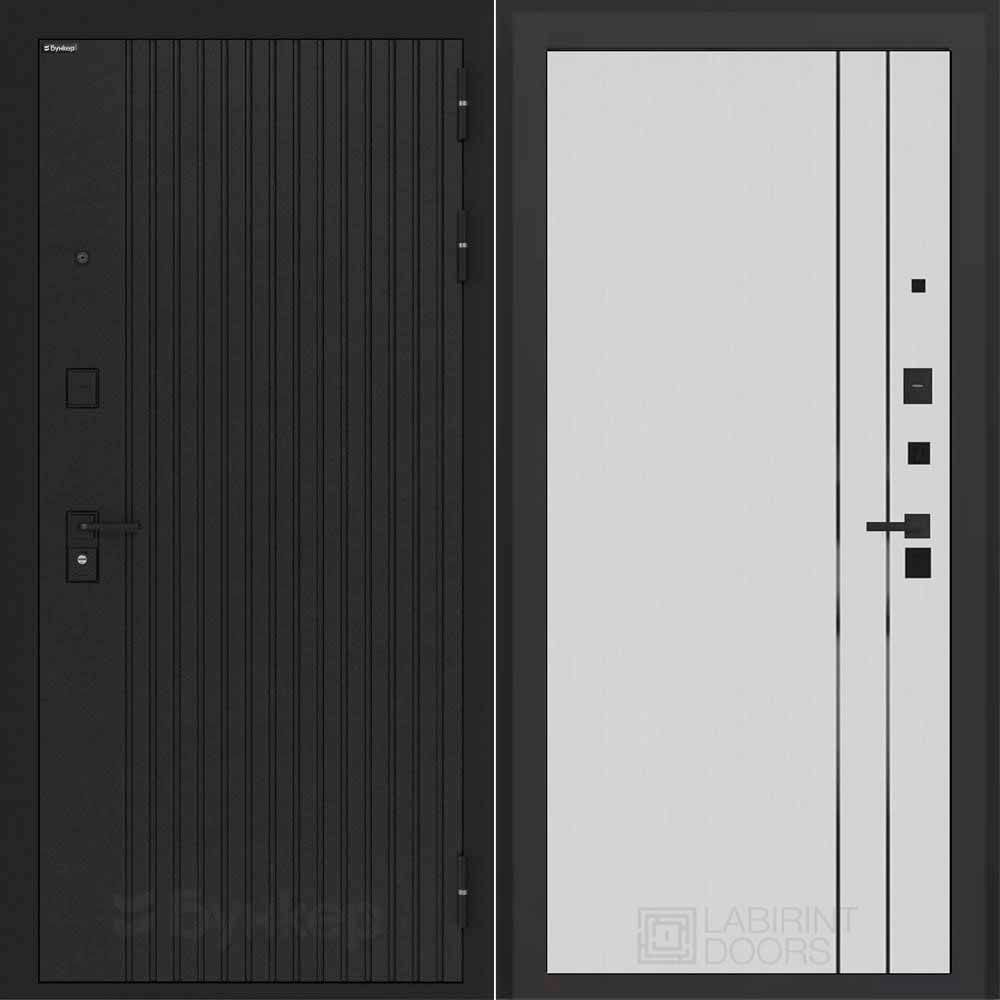 Входная дверь Бункер БН 06 - 10 Белый софт рельеф