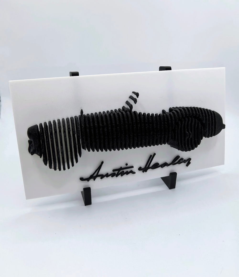 3d модель автомобиля "Austin-Healey 100" вид сбоку