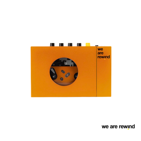 We Are Rewind Cassette Player Orange