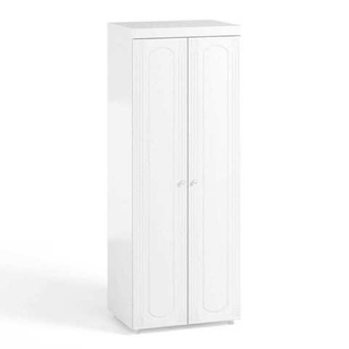 Шкаф 2-х дверный (гл.410) Афина АФ-42 белое дерево