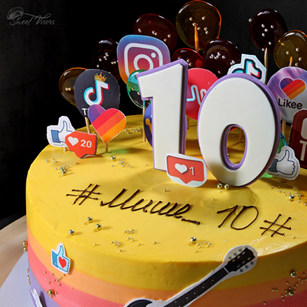 "Торт для блогера" (декор)