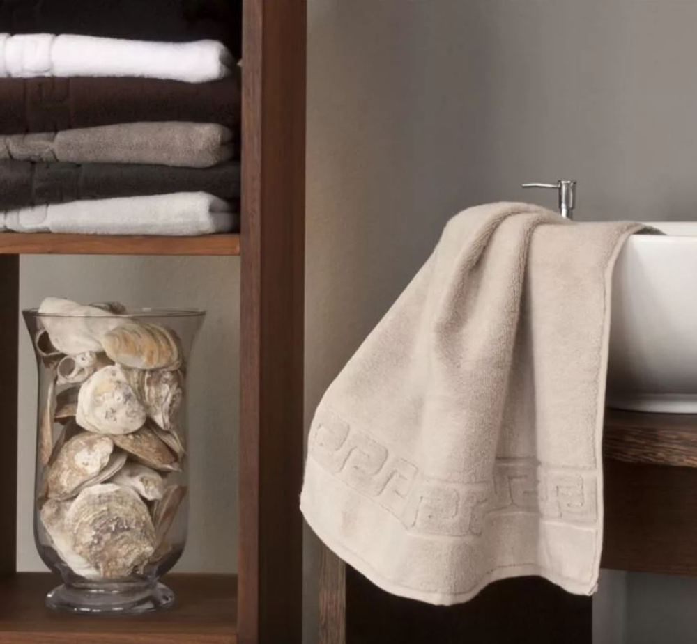 Полотенце 80х150 Weseta Dreamflor sand серое