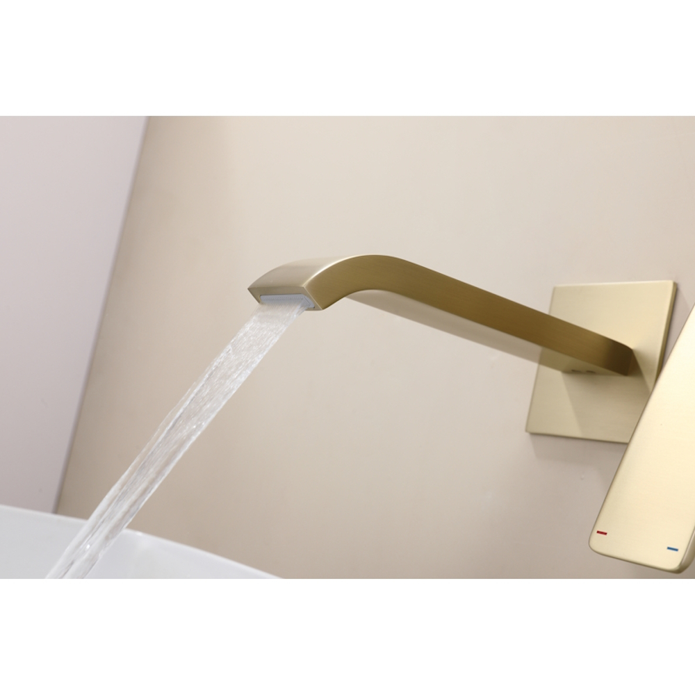 Смеситель для раковины встраиваемый Raglo R02.11.03, золотой сатин