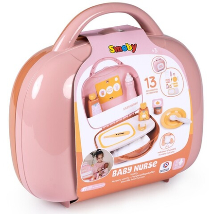 Smoby Baby Nurse - чемоданчик для ухода + 13 аксессуаров Для куклы 42 см 220385