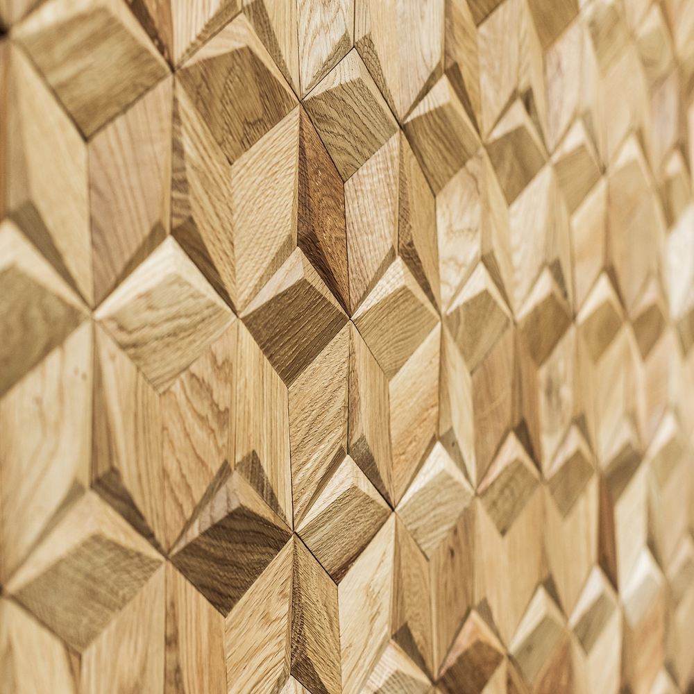 Деревянная мозаика для стен Wood Mosaic Мерси