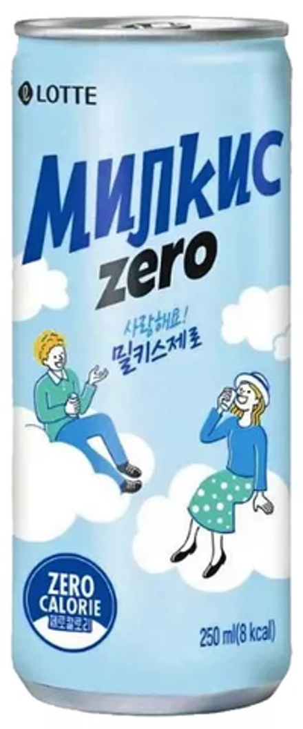 Газированный напиток Лотте Милкис Оригинал Зеро / Lotte Milkis Original Zero 0.25 - банка