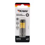 Бита для шуруповерта Torx T40х50 мм (2 шт./уп.) KRANZ