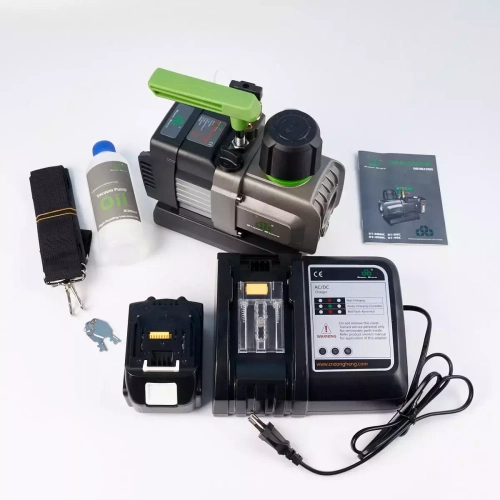 Аккумуляторный вакуумный насос Super Stars ST-2BMC (2 ст., 70 л/мин, 2 Па, Li-Ion 18V, 5 Ah, 3.3кг)