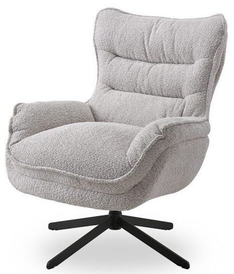 кресло для отдыха Helm  вращающееся бежевая ткань