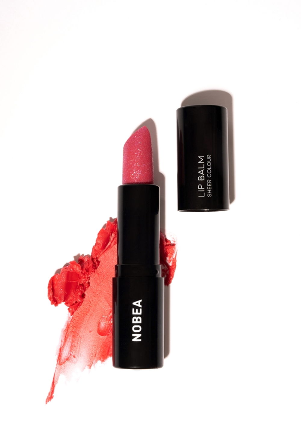 NOBEA Day-to-Day Lip Balm - Увлажняющий бальзам для губ оттенок Crystal red, 3 g