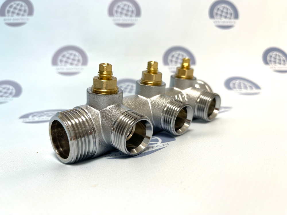 Коллектор FAR 1" на три отвода 3/4" евроконус