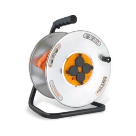 Удлинитель "UNIVersal" У16-041 IP-44 термо 2200Вт мет. кат. 4гн. з/к 30м