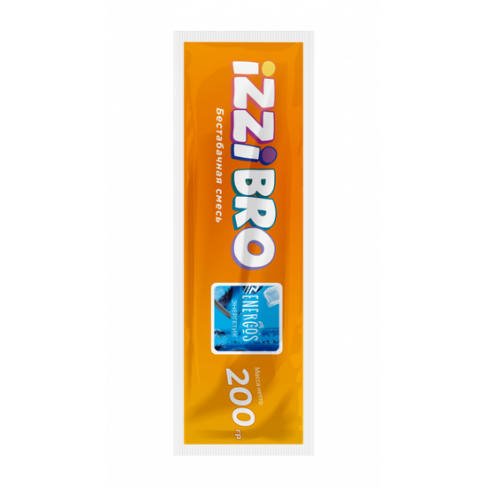 Бестабачная смесь IZZIBRO с ароматом Освежающий энергетик (ENERGOS), 200 гр