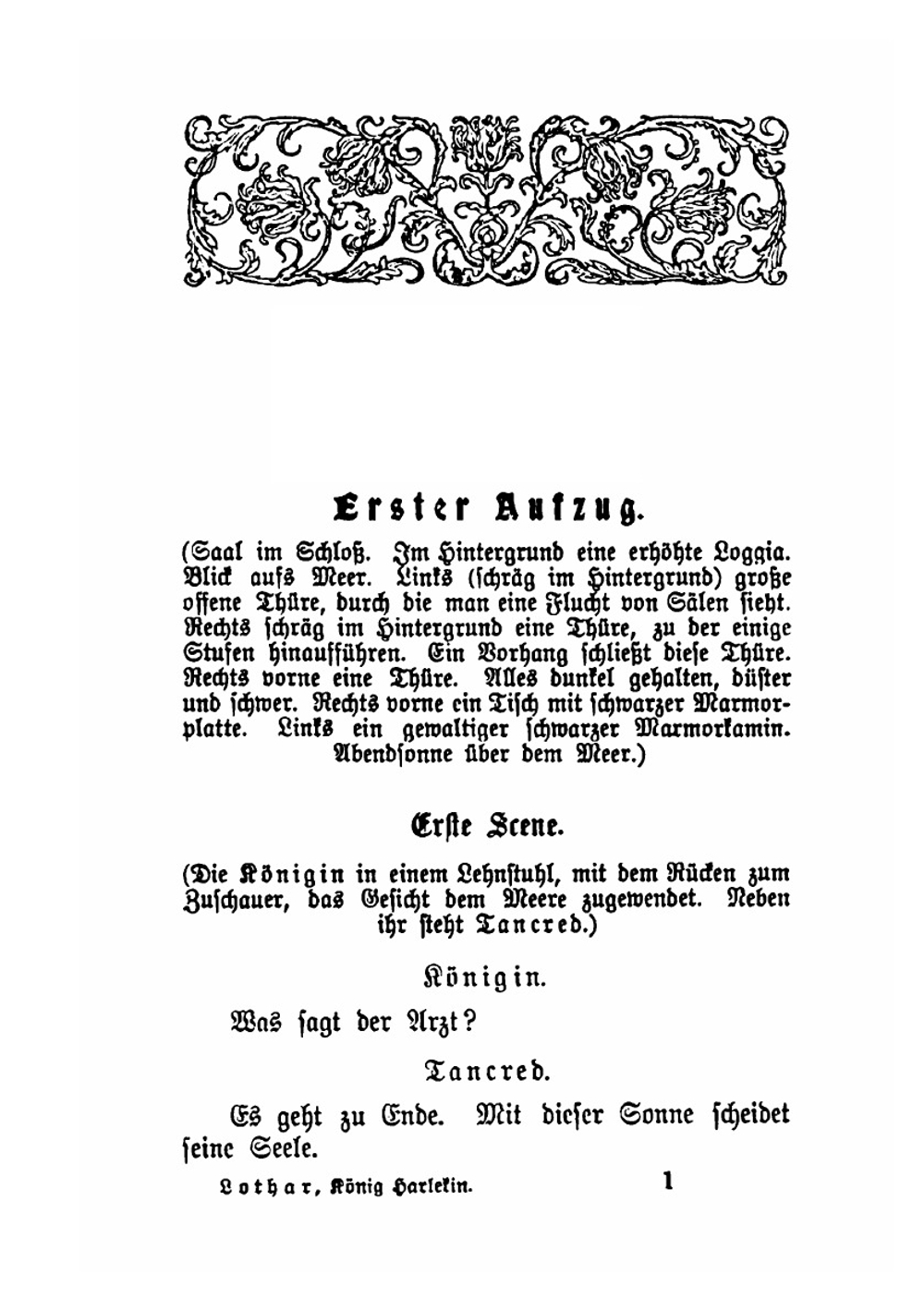 König Harlekin. Ein Maskenspiel in Vier Aufzügen | Rudolf Lothar