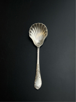 Икорная ложка "Ракушка", мельхиор, Завод им. Дзержинского, СССР, 1960-1980 гг.