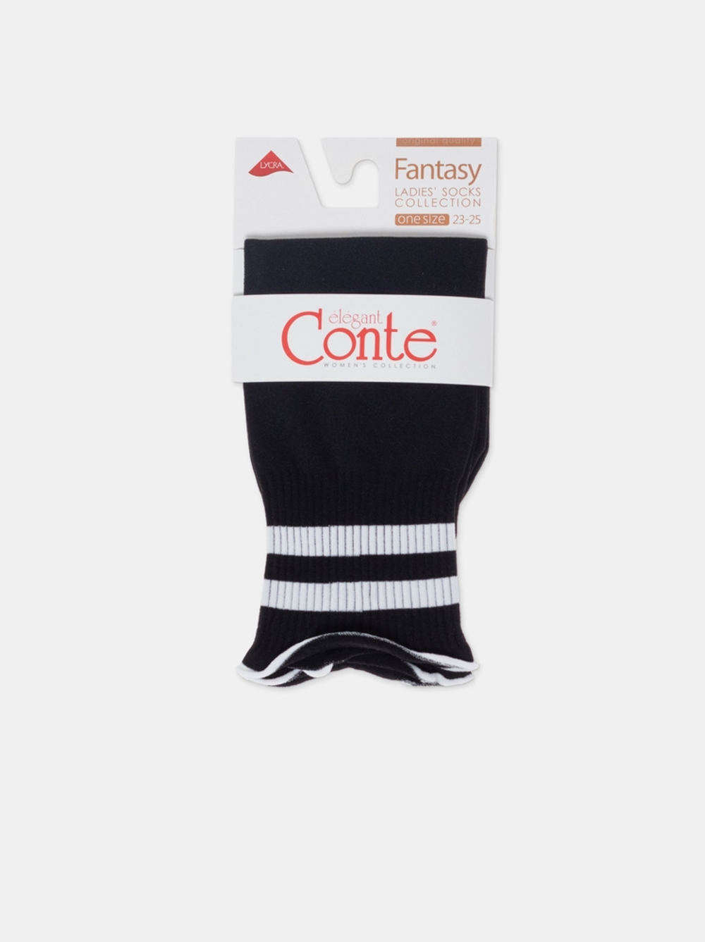 CONTE FANTASY Удлиненные носки с волнистой резинкой в полоску