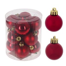GAEM Набор из 12шт Украшение новогоднее "Шар", D 4 см, L9,5 W9,5 H10,5 см
