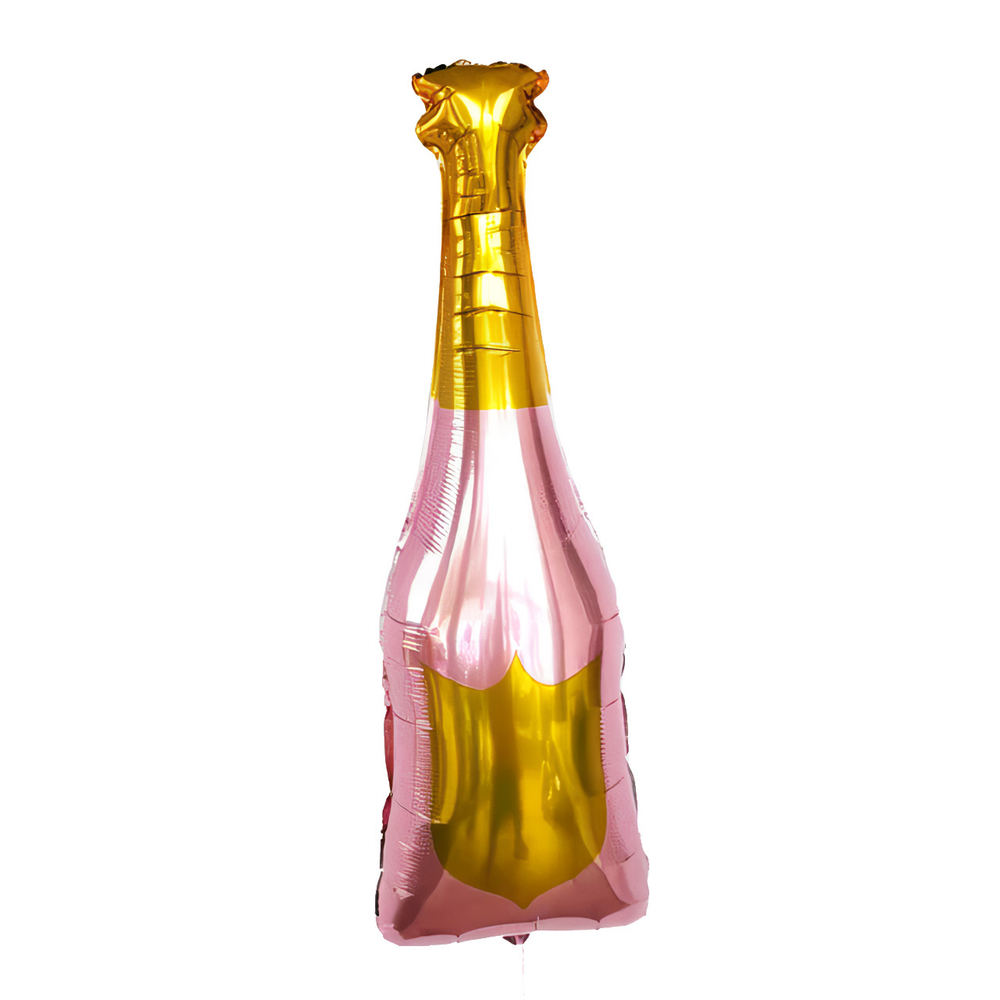 Фигура 32" бутылка вина розовая, А031