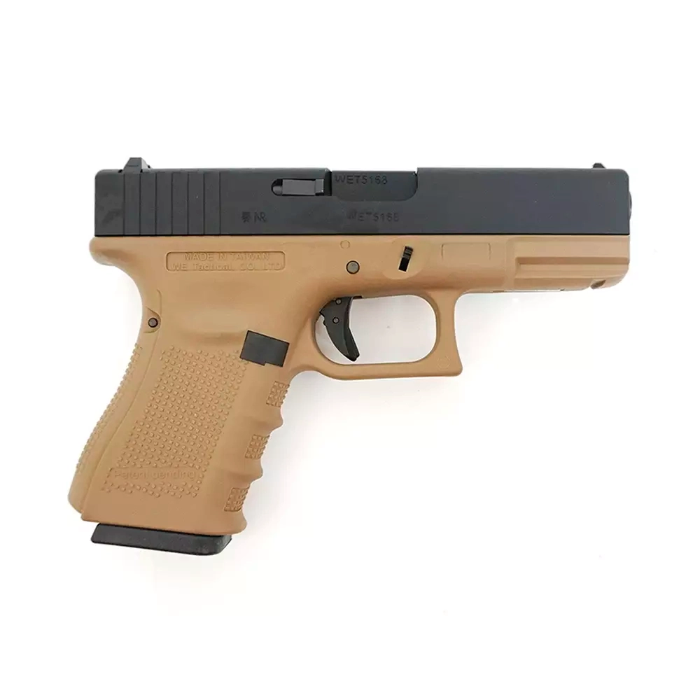 Модель пистолета WE Glock G19 gen4 metal slide Gas, Tan