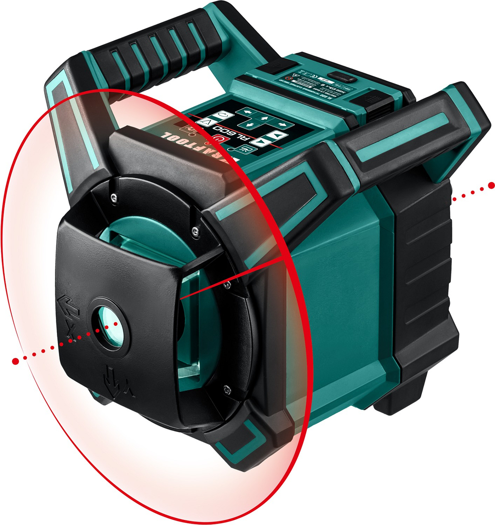 KRAFTOOL RL600, 600 м, ротационный лазерный нивелир (34600)