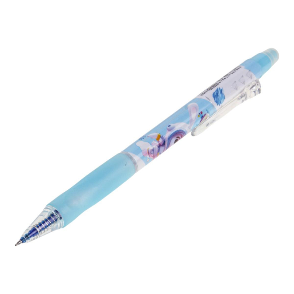 Ручка пиши-стирай "Животные космонавты" 0,5мм, автомат,синяя, 4 вида