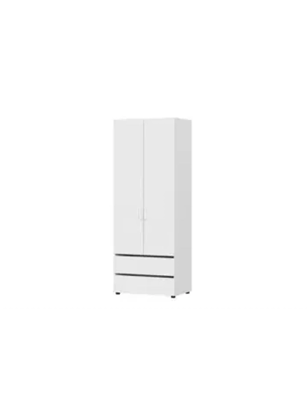 Шкаф для одежды распашной Белый текстурный 80х52х210 см