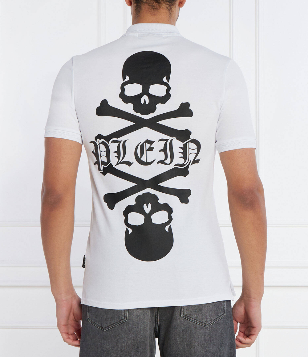 Поло Skull&Bones Philipp Plein - белый(MTK6886 PTE003N)