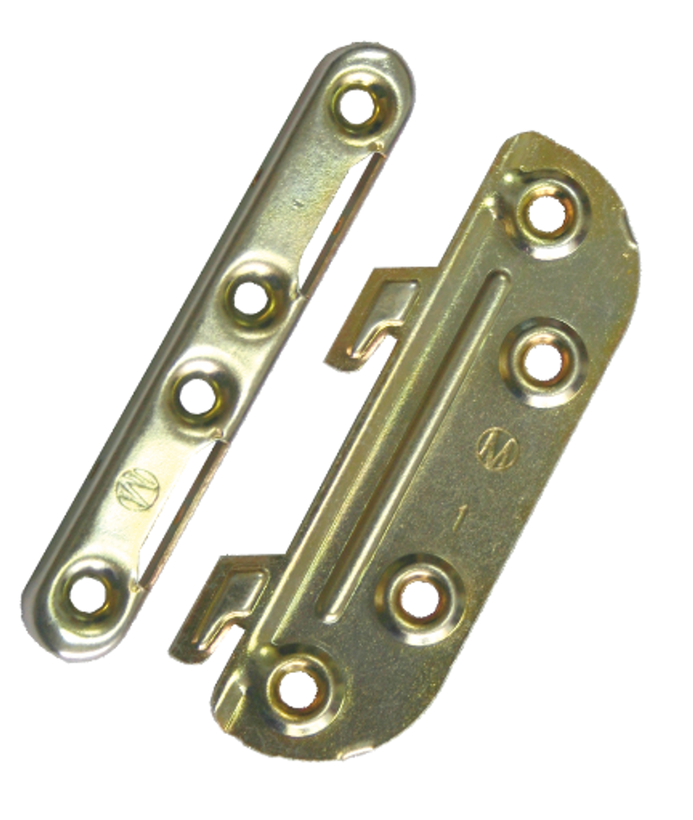 СТЯЖКА КРОВАТНАЯ МЕТАЛЛИСТ МАЛАЯ ЦИНК ЖЕЛТЫЙ