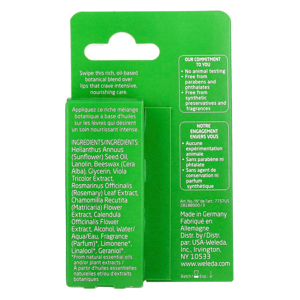 Weleda, Skin Food, масло для губ, 8 мл (0,27 жидк. унции)