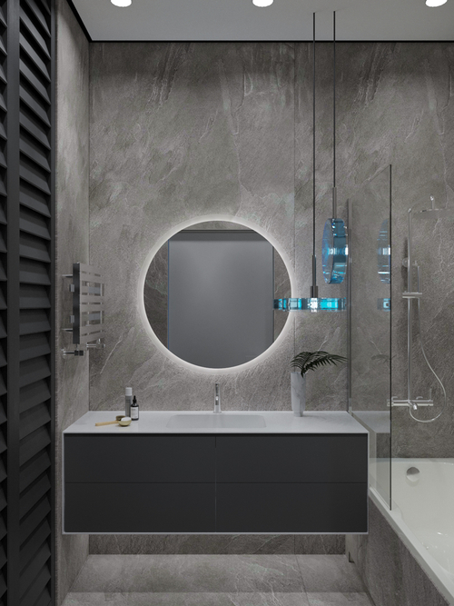 Armadi Art MINIMAL 150 Фасад матовый (RAL)+ 6mm WHITE ACRILIC 4 ящика