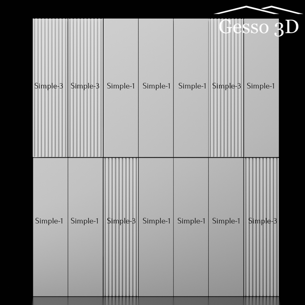 Гипсовая панель Simple-3