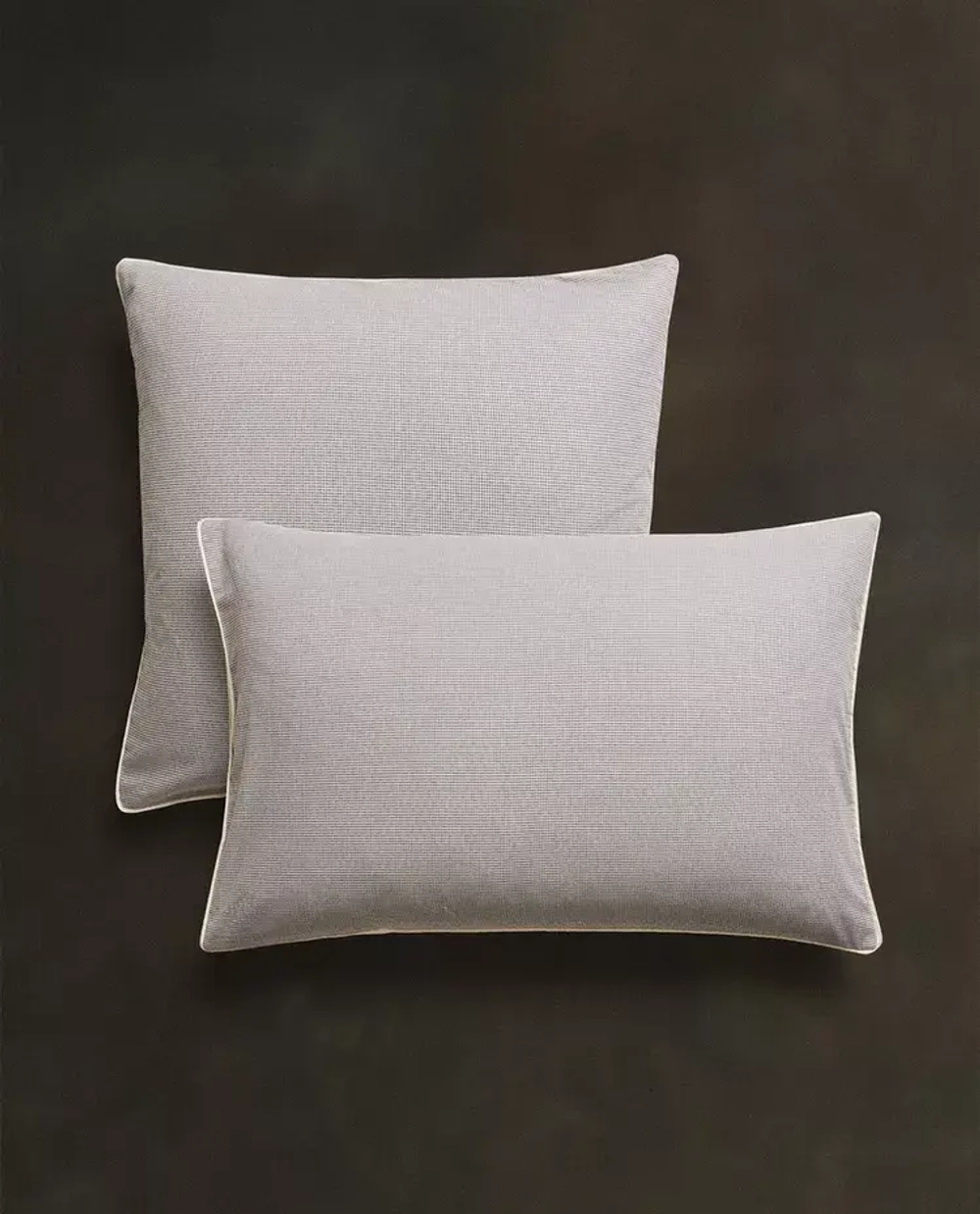 ZARA HOME ДЕТСКАЯ НАВОЛОЧКА В КЛЕТКУ, БЕЛЫЙ/СЕРЫЙ