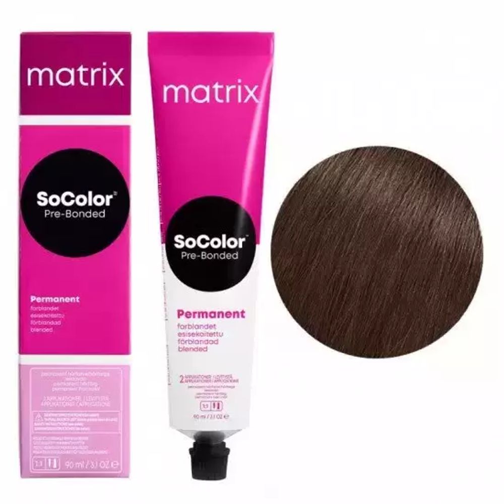 MATRIX SoColor Pre-bonded Permanent 4MV, 90 мл