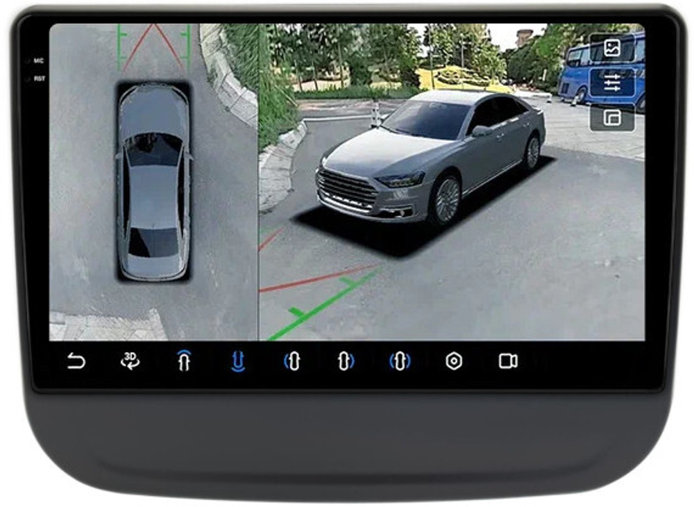 Магнитола для Chevrolet Equinox 2016+ - FarCar BX10-360-9659 монитор 10.36" 2K QLED на Android 13, 6Гб+128Гб, CarPlay, 4G SIM-слот, 4 камеры в комплекте