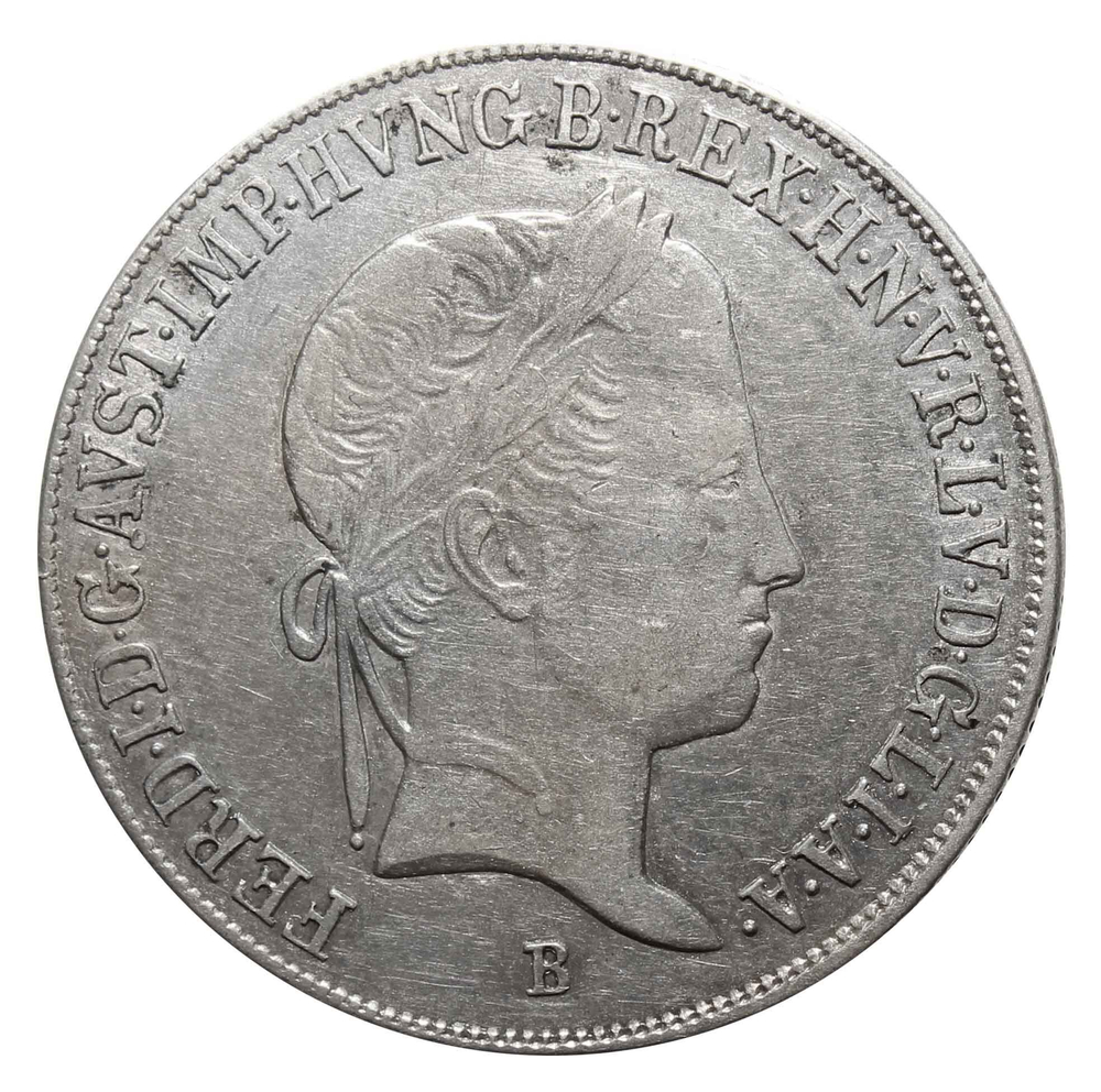 20 крейцеров. Фердинанд I- Святая Мария. В. Венгрия. 1846 год. Серебро. VF-XF